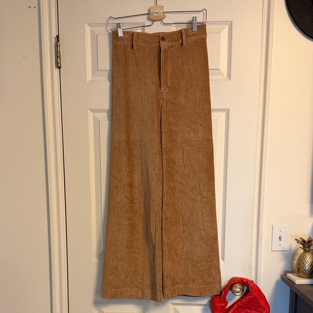 Z Supply Tan Corduroy Wideleg Pants